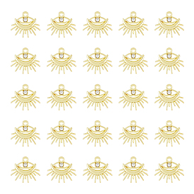 40 piezas de colgantes de aleación, con diamantes de imitación de cristal, Encantos de los ojos