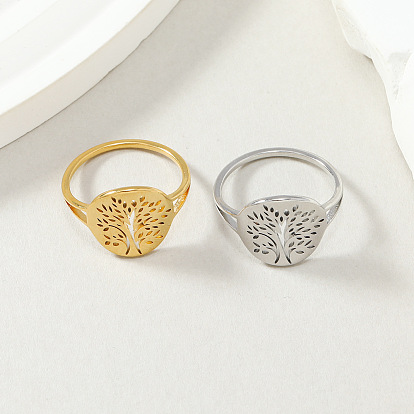 Древо жизни 201 кольца для пальцев из нержавеющей стали