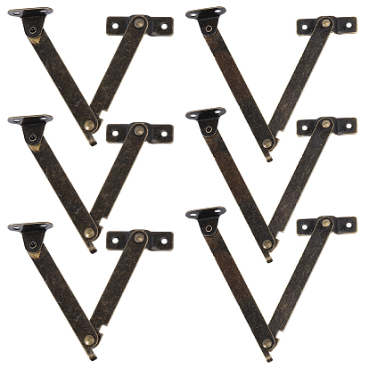 12 наборы 2 стили железные ящики опорные стойки, защита угла ног шкатулки для драгоценностей