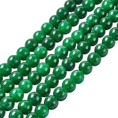 Наборы для изготовления браслетов своими руками, включая круглые бусины из натурального белого нефрита и эластичную нить из кристаллов.