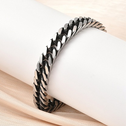 304 браслеты из нержавеющей стали с кубинскими звеньями для мужчин и женщин