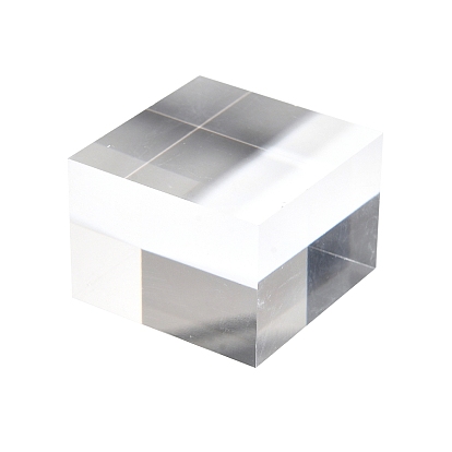 Acrylic Display Pedestals for Jewelry, Square