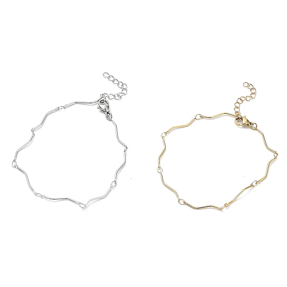 304 браслет-цепочка из нержавеющей стали с поворотными звеньями