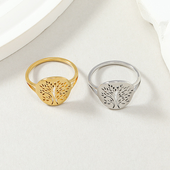 Древо жизни 201 кольца для пальцев из нержавеющей стали