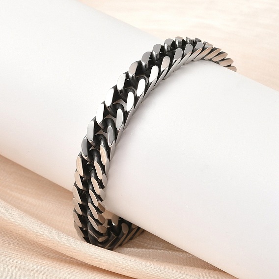 304 браслеты из нержавеющей стали с кубинскими звеньями для мужчин и женщин