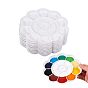 10Pcs Flower Plastic Artist Painting Palette, Paint Color Mixing Trays