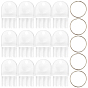 18 Bags ABS Plastic Toilet Paper Dispenser, with Iron Key Ring