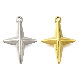 304 Stainless Steel Charms, Star Charm