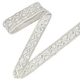 Этническая полиэфирная лента, с блестками