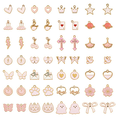 112 шт 28 стили подвески из сплава эмали