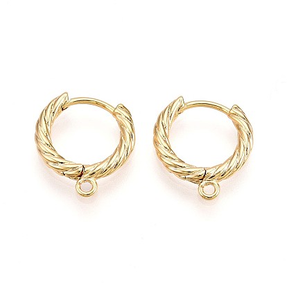 Латунная серьга-кольцо, без свинца, без никеля и без кадмия, кольцо