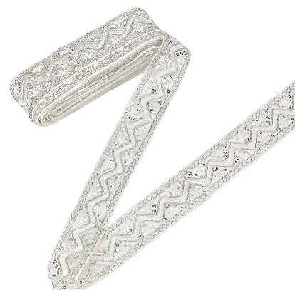 Этническая полиэфирная лента, с блестками