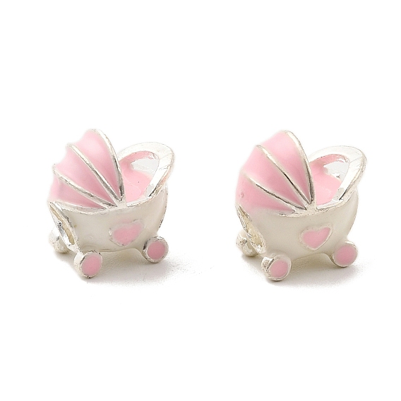 Эмали сплава Европейский бисером, бусины с большим отверстием, коляска