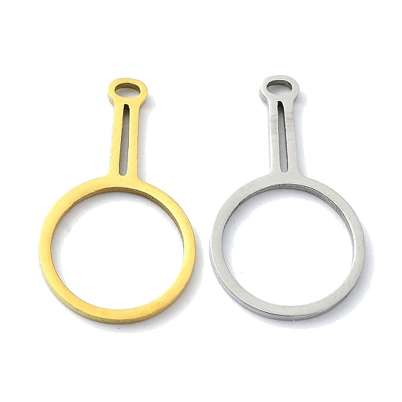 304 подвески из нержавеющей стали, лазерная резка, кольцо очарование