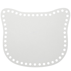 Fondo de canasta de acrílico transparente, Base de canasta de ganchillo en blanco con forma de gato, para hacer cestas de bricolaje