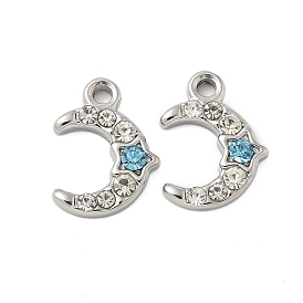 304 прелести нержавеющей стали, с аквамариновым хрусталем, серп, звезда