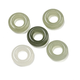 Natural Nephrite Jade/Hetian Jade Ring Charms