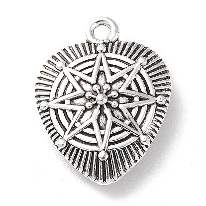 Tibetan Style Alloy Pendants, Heart