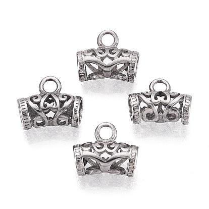 Полые 304 подвески из нержавеющей стали, изогнутая трубка с бабочкой