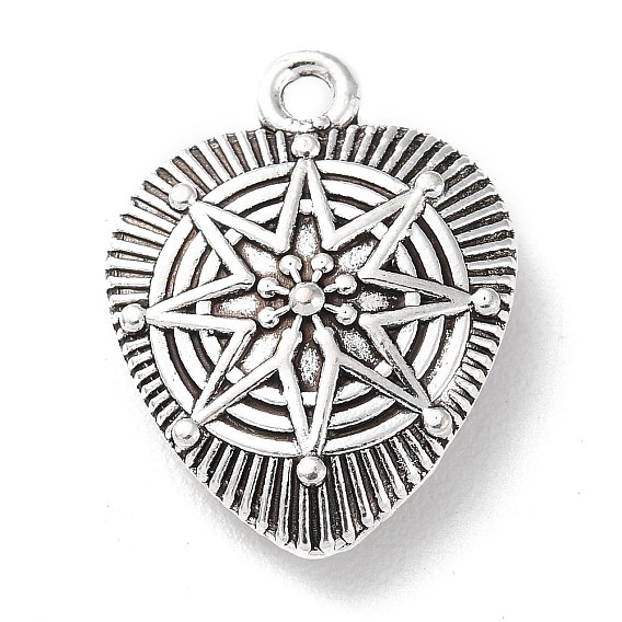 Tibetan Style Alloy Pendants, Heart