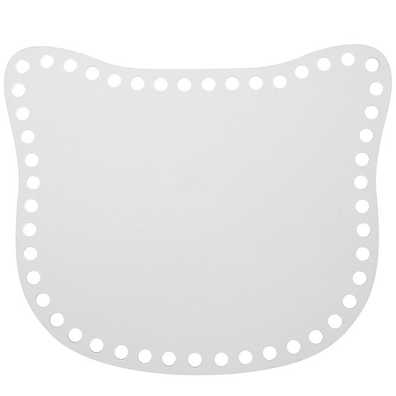 Transparent Acrylic Basket Bottom, Cat Shape Blank Crochet Basket Base, for DIY Basket Weaving Supplies Craft Making