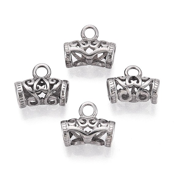 Полые 304 подвески из нержавеющей стали, изогнутая трубка с бабочкой