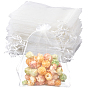 100 Stück Organza-Beutel, Schmuck-Aufbewahrungsbeutel, Hochzeitsgeschenk, Party, Netz-Kordelzug, Geschenk