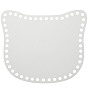 Transparent Acrylic Basket Bottom, Cat Shape Blank Crochet Basket Base, for DIY Basket Weaving Supplies Craft Making