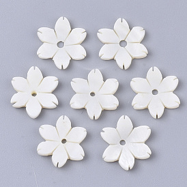 Perles de coquille d'eau douce, fleur