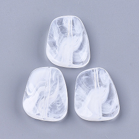 Акриловые бусины, имитация драгоценных камней, граненые, самородки