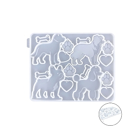 Силиконовые формы для подвесок пищевого класса своими руками, формы для литья смолы, собака