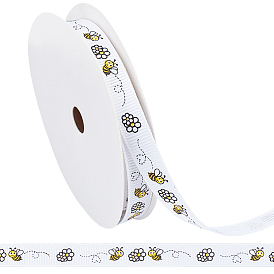 Ленты из полиэстера с принтом, пчелы, для подарка украшения