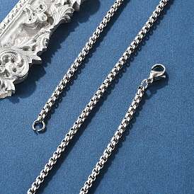 304 изготовление колье венецианской цепочки из нержавеющей стали, 24.02 дюйм (610 мм), 3 мм