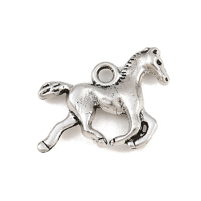 Tibetischer stil Aluminium Anhänger & Charms, Pferd Reize