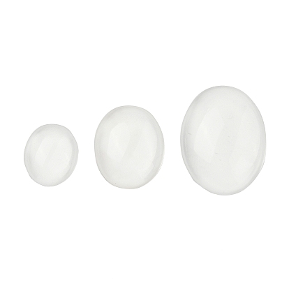 Кристалл кабошоны природного кварца, горного хрусталя, класс AAA, овальные