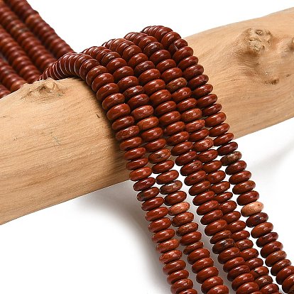 Натуральные красные яшмы бусы пряди, рондель