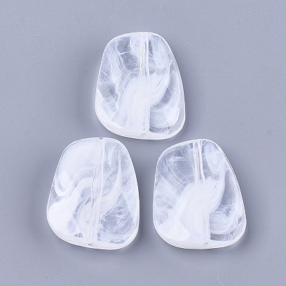 Акриловые бусины, имитация драгоценных камней, граненые, самородки