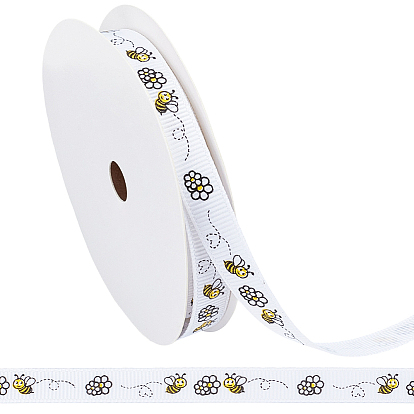 Ленты из полиэстера с принтом, пчелы, для подарка украшения