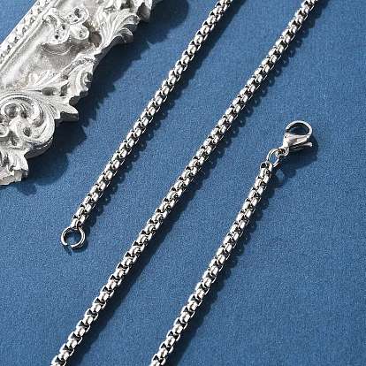 304 изготовление колье венецианской цепочки из нержавеющей стали, 24.02 дюйм (610 мм), 3 мм