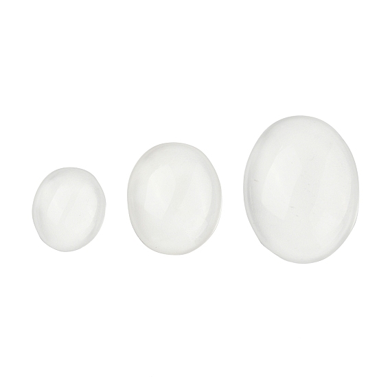 Кристалл кабошоны природного кварца, горного хрусталя, класс AAA, овальные