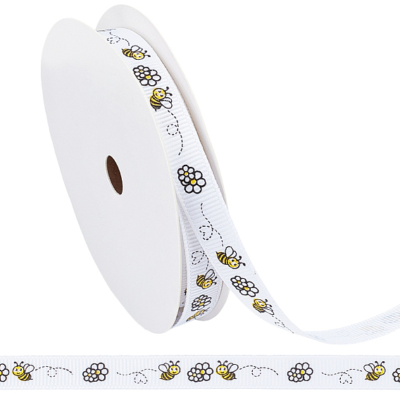 Ленты из полиэстера с принтом, пчелы, для подарка украшения
