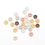 Alloy Daisy Spacer Beads, Flower, Metal Findings for Jewelry Making Supplies, 5x1.5mm, Hole: 1mm