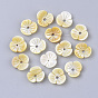 Yellow Shell Beads, Flower