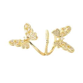 Латунные микро проложить кубического циркония подвески, бабочка, долговечный, без кадмия и без свинца, стойки покрытие