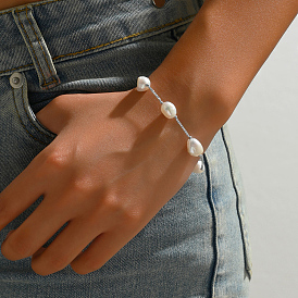 Пластиковые бусины с имитацией жемчуга для женщин, самородки