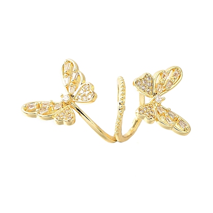 Латунные микро проложить кубического циркония подвески, бабочка, долговечный, без кадмия и без свинца, стойки покрытие