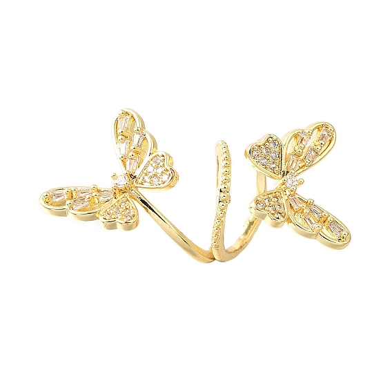 Латунные микро проложить кубического циркония подвески, бабочка, долговечный, без кадмия и без свинца, стойки покрытие