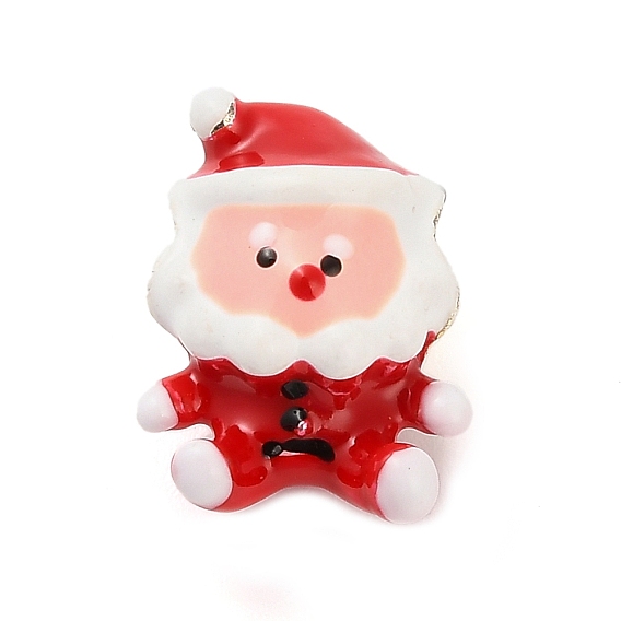 Эмали сплава Европейский бисером, бусины с большим отверстием, Дед Мороз