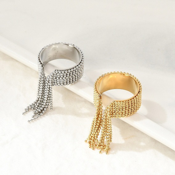 Круглая кисточка 304 манжеты из нержавеющей стали для женщин