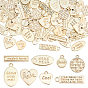 80Pcs 8 Style Eco-Friendly Alloy Pendants, Mixed Shapes